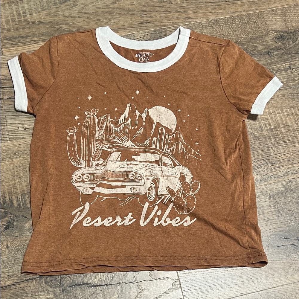 Mighty Fine Brown Desert Vibes Crop Top